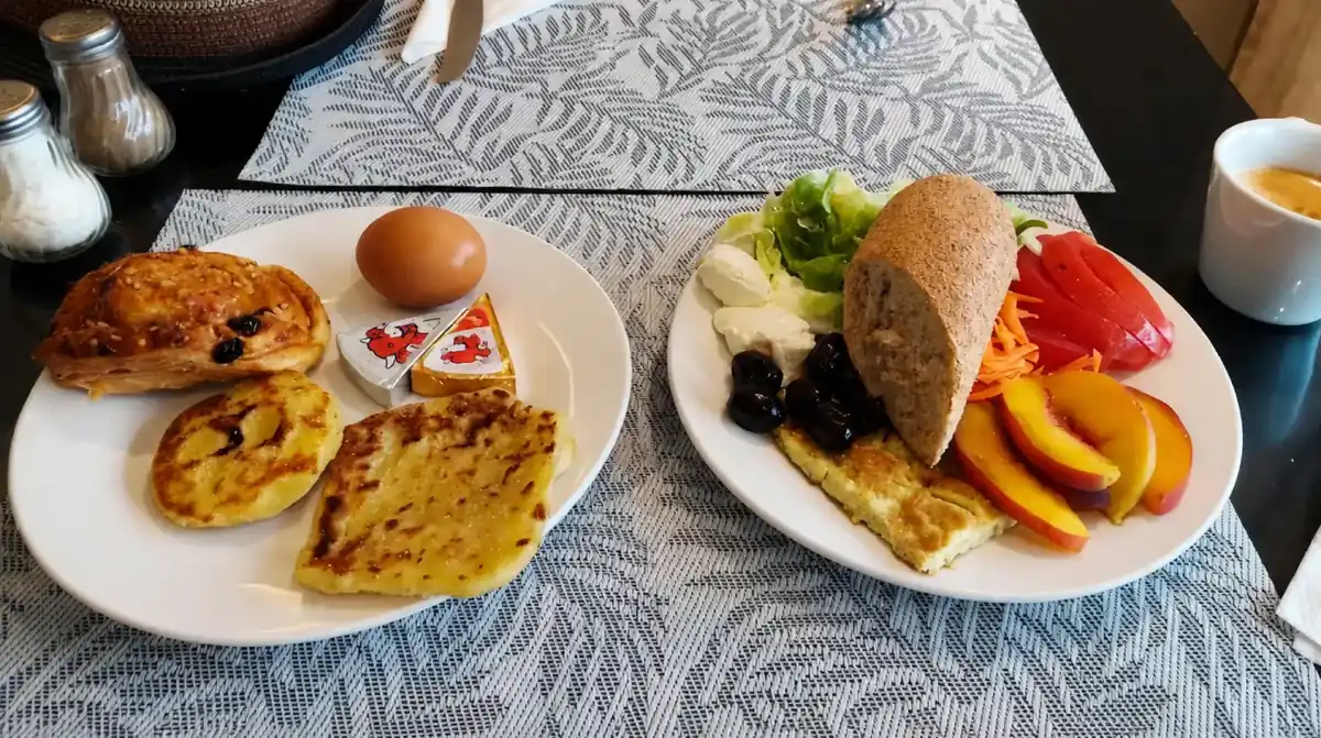 Moroccan breads and pastries at breakfast, Imperial Boutique Hotel Rabat