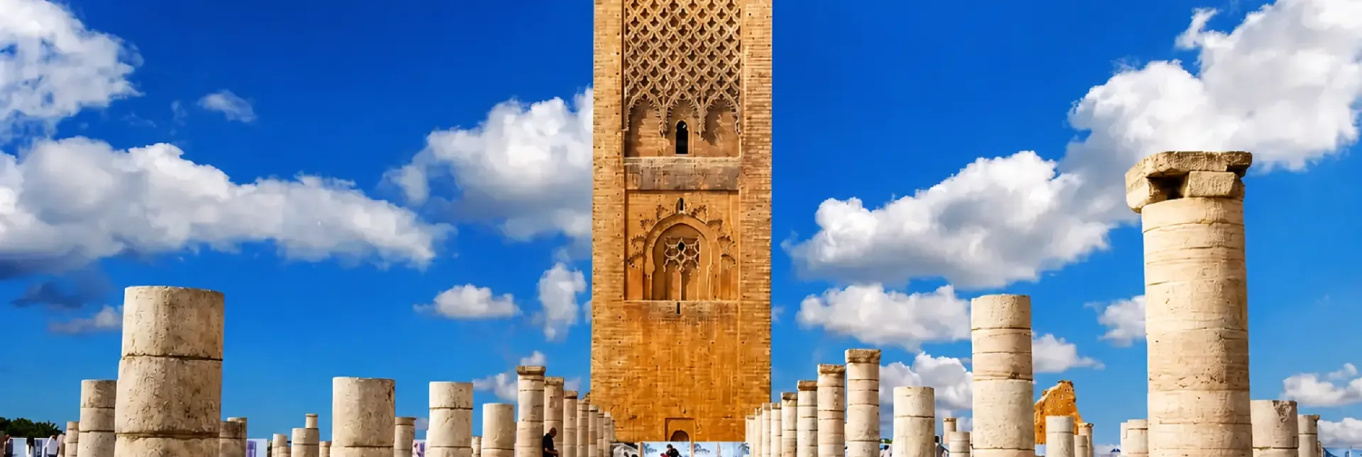 Hassan Tower / surrounding Rabat district, Imperial Boutique Hotel Rabat