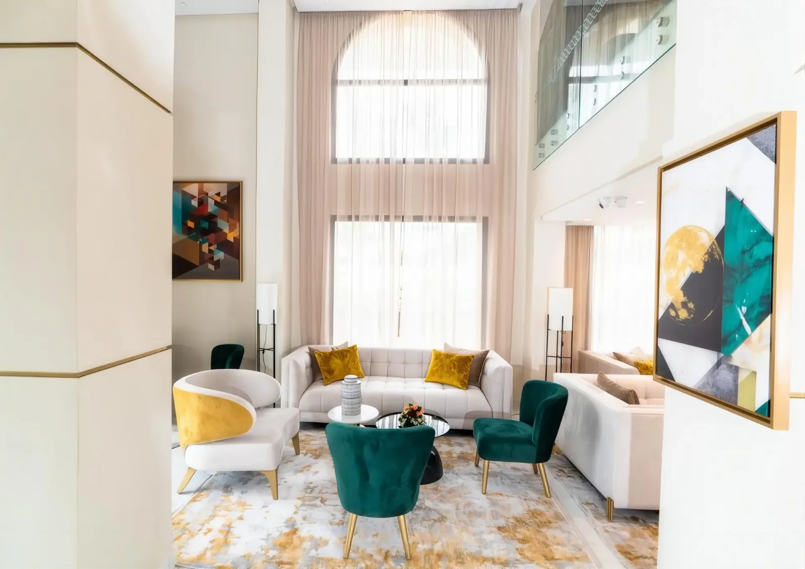 Hotel lounge with Moroccan design details, Imperial Boutique Hotel Rabat